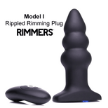 Rimmers Model I Rippled Rimming Plug with Remote