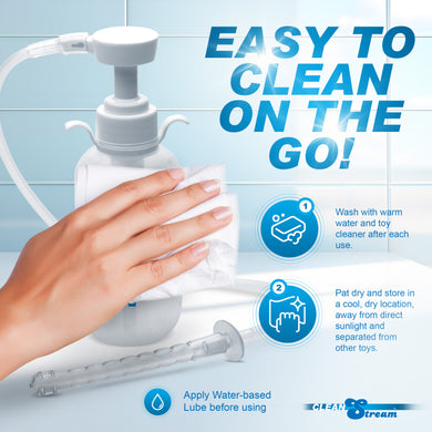 Pump Action Enema Bottle with Nozzle