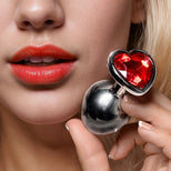 Red Heart Gem Anal Plug