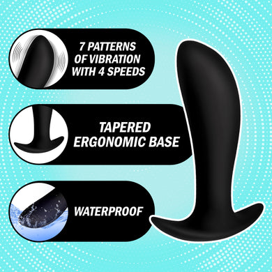 Silicone Prostate Vibrator with Remote Control