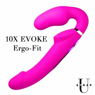 Worlds First Remote Control Inflatable Vibrating Silicone Strapless Strap-On
