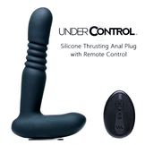Silicone Thrusting Anal Plug with Remote Control