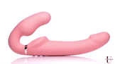 Remote Control Inflatable Vibrating Silicone Ergo Fit Strapless Strap-On