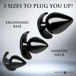 Triple Spades 3 Piece Anal Plug Set