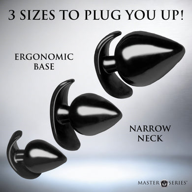 Triple Spades 3 Piece Anal Plug Set