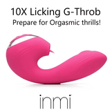 10X Licking G-Throb Rechargeable Silicone Vibrator