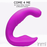 5X Come Hither Silicone Vibrator with Remote Control