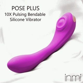 Pose Plus 10X Pulsing Bendable Silicone Vibrator