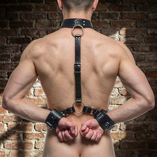 Neck to Wrist Bondage Restraints