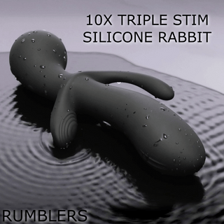 10X Triple Stim Silicone Vibrator
