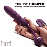 Thrust Thumper Thrusting Silicone Vibrator with Remote