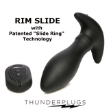 Rim Slide 10X Sliding Ring Silicone Butt Plug with Remote