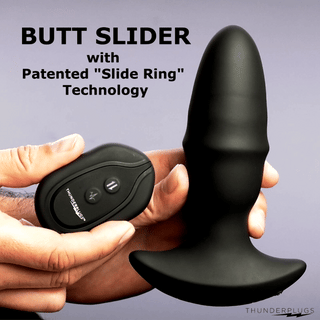10X Sliding Ring Silicone Missile Plug with Remote