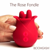 10X Fondle Massaging Rose Silicone Clit Stimulators