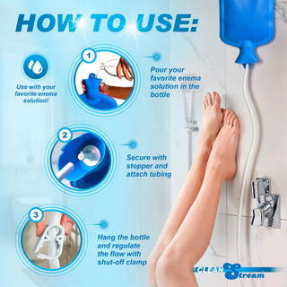 Deluxe Shower Enema Kit with 5 Tips