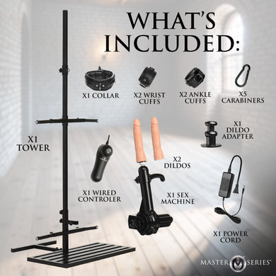 Ultimate Enforcer Forced Orgasm Tower with Sex Machine