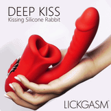 Deep Kiss Silicone Licking Rabbit Vibrator