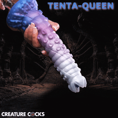 Tenta-Queen Ovipositor Silicone Dildo with Eggs