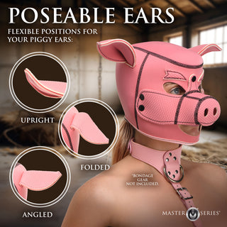 Swine Pig Neoprene Hood