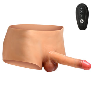 Ramming Briefs Thrusting & Vibrating Silicone Penis Panties