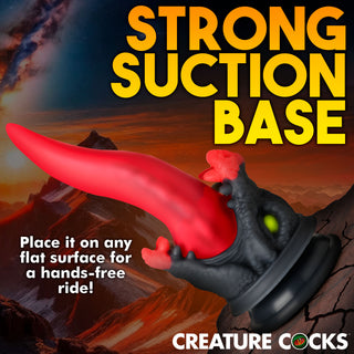 Dragon Roar Silicone Dildo with Free Lubricant