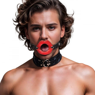 Juicy Lips Silicone Open Mouth Gag