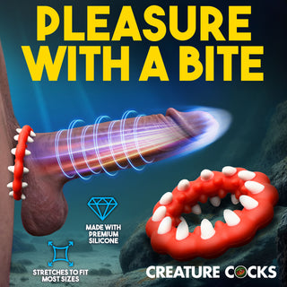 Fangs Silicone Cock Ring