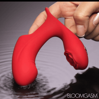Rose Touch Pulsing Silicone Finger Vibrator