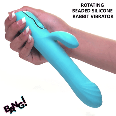 Rotating Beaded Silicone Rabbit Vibrator