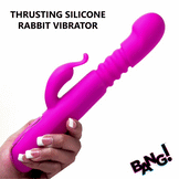 Thrusting Silicone Rabbit Vibrator