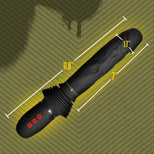 The Ultimate Power Pounder | Vibrating & Thrusting Silicone Dildo w/ Remote