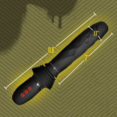 The Ultimate Power Pounder | Vibrating & Thrusting Silicone Dildo w/ Remote