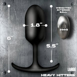 Vibrating Weighted Silicone Anal Plug