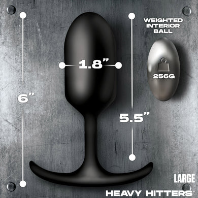 Vibrating Weighted Silicone Anal Plug