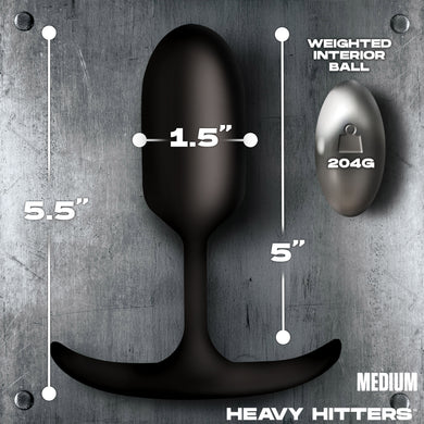Vibrating Weighted Silicone Anal Plug