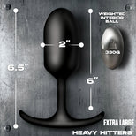 Vibrating Weighted Silicone Anal Plug