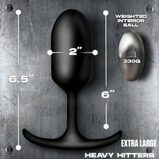 Vibrating Weighted Silicone Anal Plug