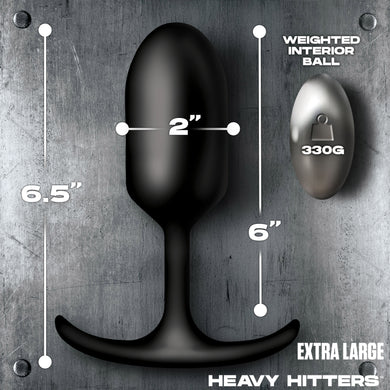 Vibrating Weighted Silicone Anal Plug