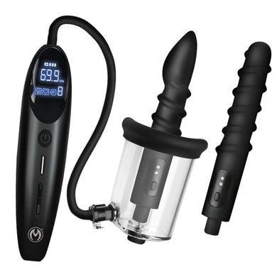 Rosebud Driller Deluxe Set Vibrating Silicone Rosebud Pump