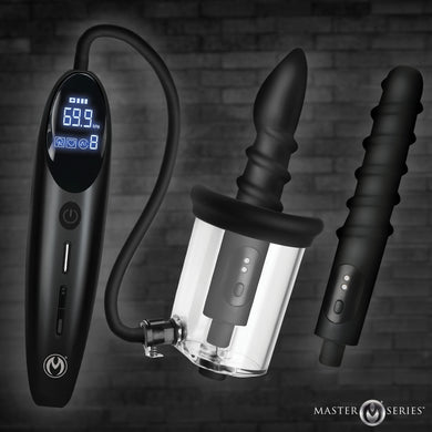 Rosebud Driller Deluxe Set Vibrating Silicone Rosebud Pump