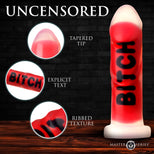 The Explicit Text Silicone Dildo