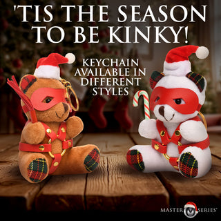 Holiday Bondage Bear Keychain