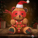 Holiday Bondage Bear Keychain