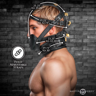 Lockable Head Harness with Muzzle