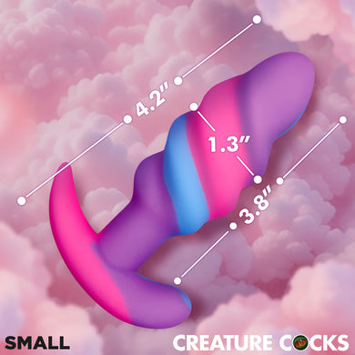 Unicorn Swirl Silicone Butt Plug