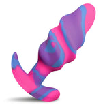 Unicorn Swirl Silicone Butt Plug