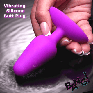 Flexible Vibrating Silicone Butt Plug