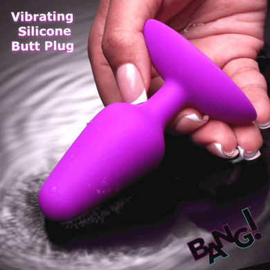 Flexible Vibrating Silicone Butt Plug