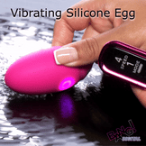 Vibrating Silicone Egg with Digital Remote