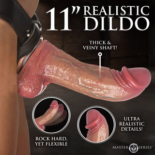 Giant Silicone Dildo with Harness